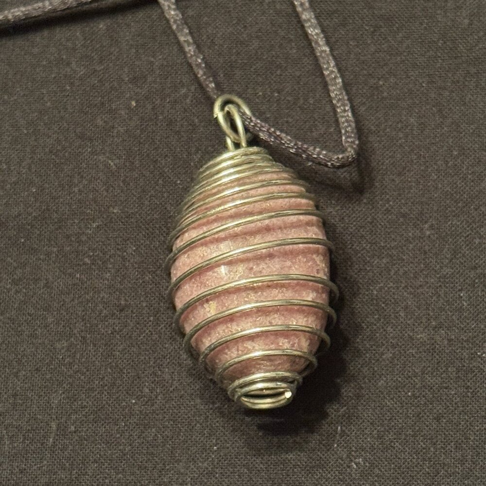 Vintage Cage with Stone Crystal Necklace